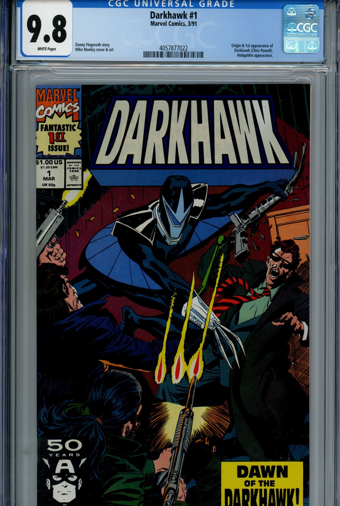 Darkhawk Vol 1 1 CGC 9.8 (1991)