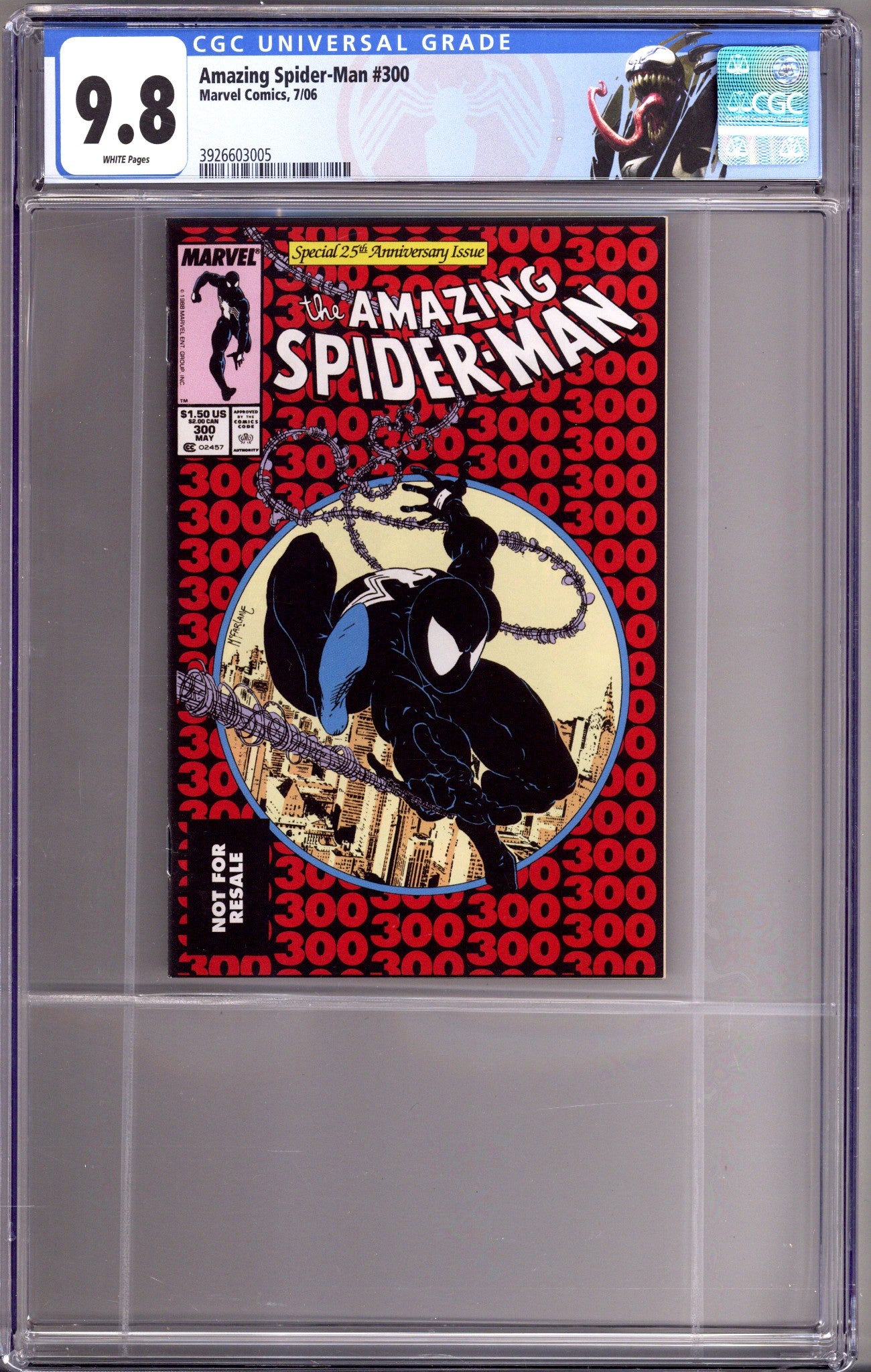 Amazing Spider-Man No. 300 Spider-Man II Walmart Movie Ashcan [nn] CGC 9.8 (NM/M) (2006) 