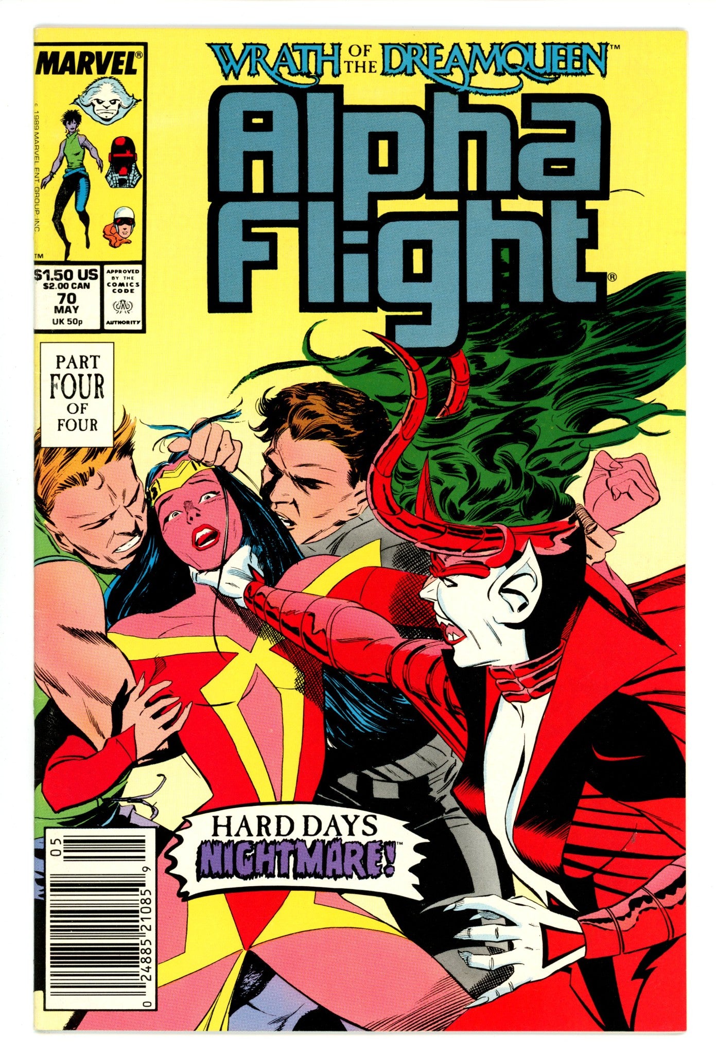Alpha Flight Vol 1 70 Mid Grade (1989) Newsstand 