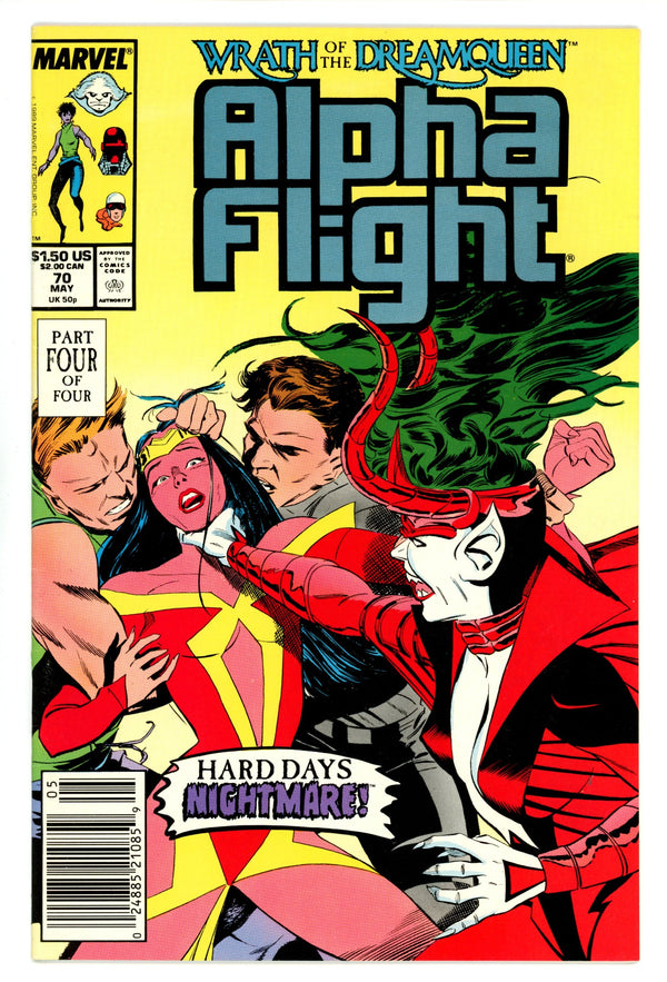 Alpha Flight Vol 1 70 Mid Grade (1989) Newsstand