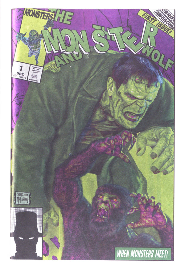 The Monster and The Wolf 1 NM (9.4) /100 (2025) Spears Foil Homage Exclusive Variant Signed x1 Back Cover Mark Spears