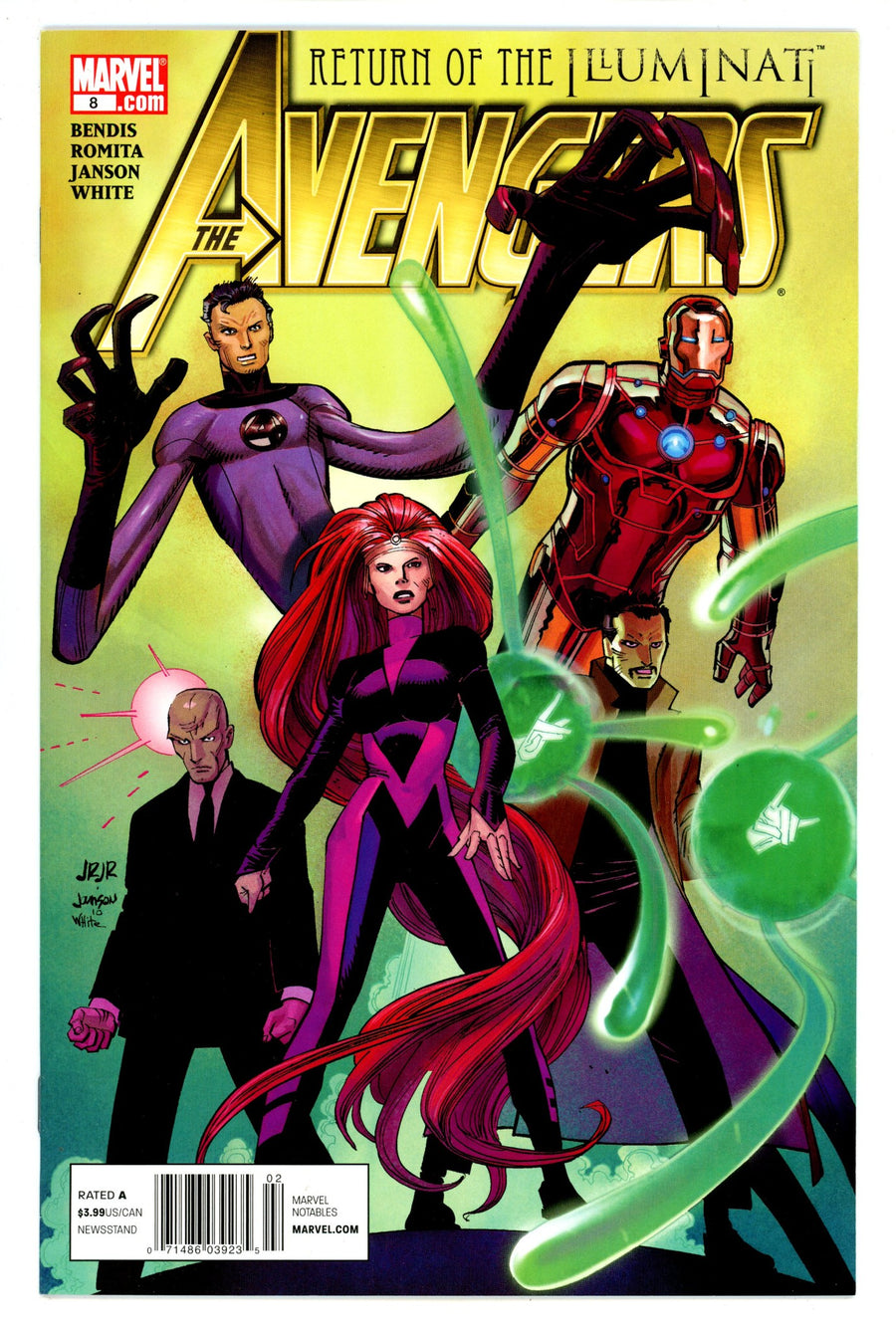 Avengers Vol 4 8 NM- (9.2) (2011) Newsstand 