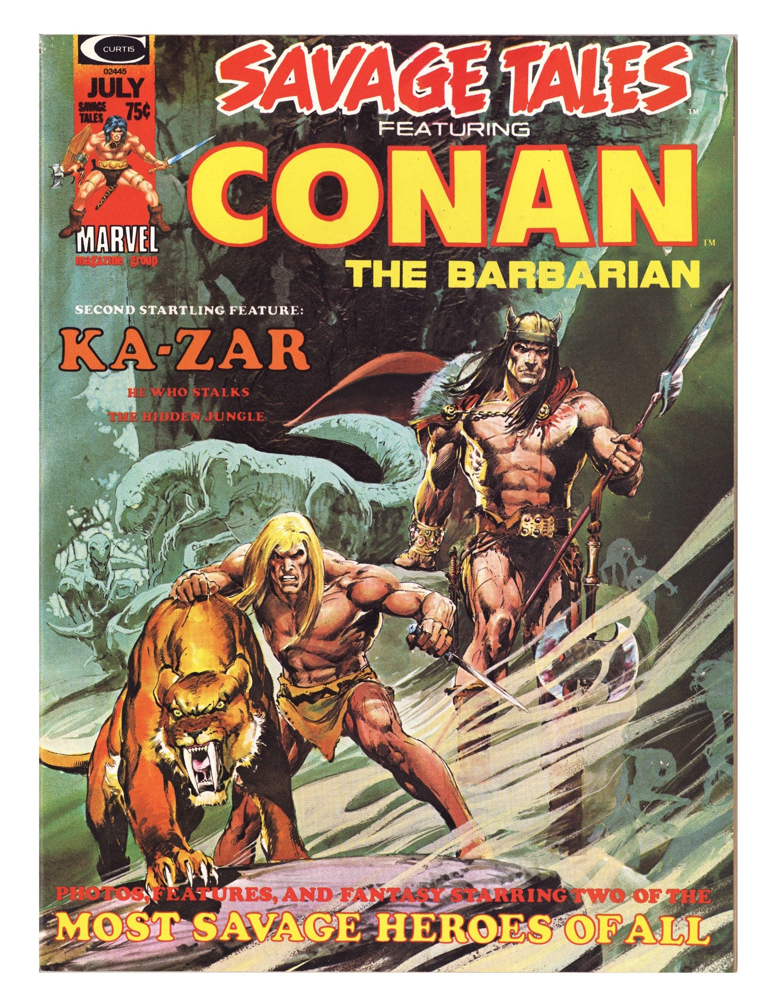 Savage Tales Vol 1 5 VF (8.0) (1974) 