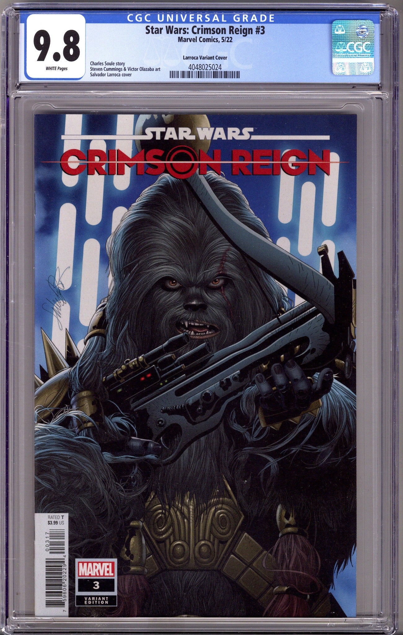Star Wars: Crimson Reign 3 CGC 9.8 (NM/M) (2022) Larroca Variant 