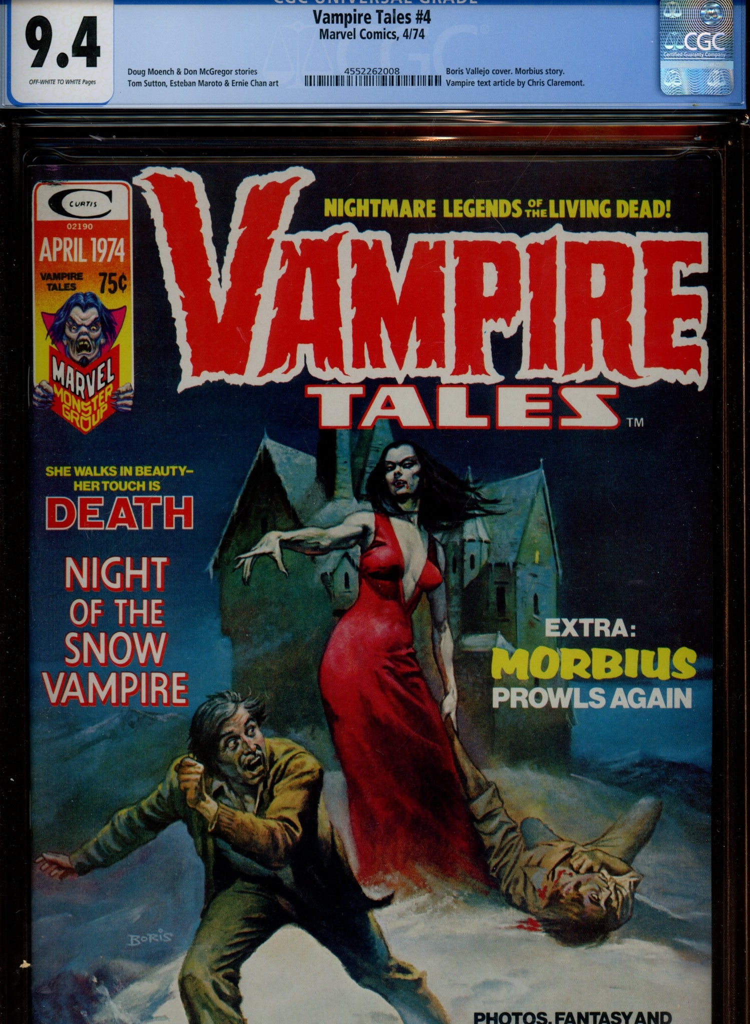 Vampire Tales 4 CGC 9.4 (NM) (1974) 