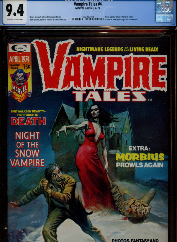 Vampire Tales 4 CGC 9.4 (NM) (1974)