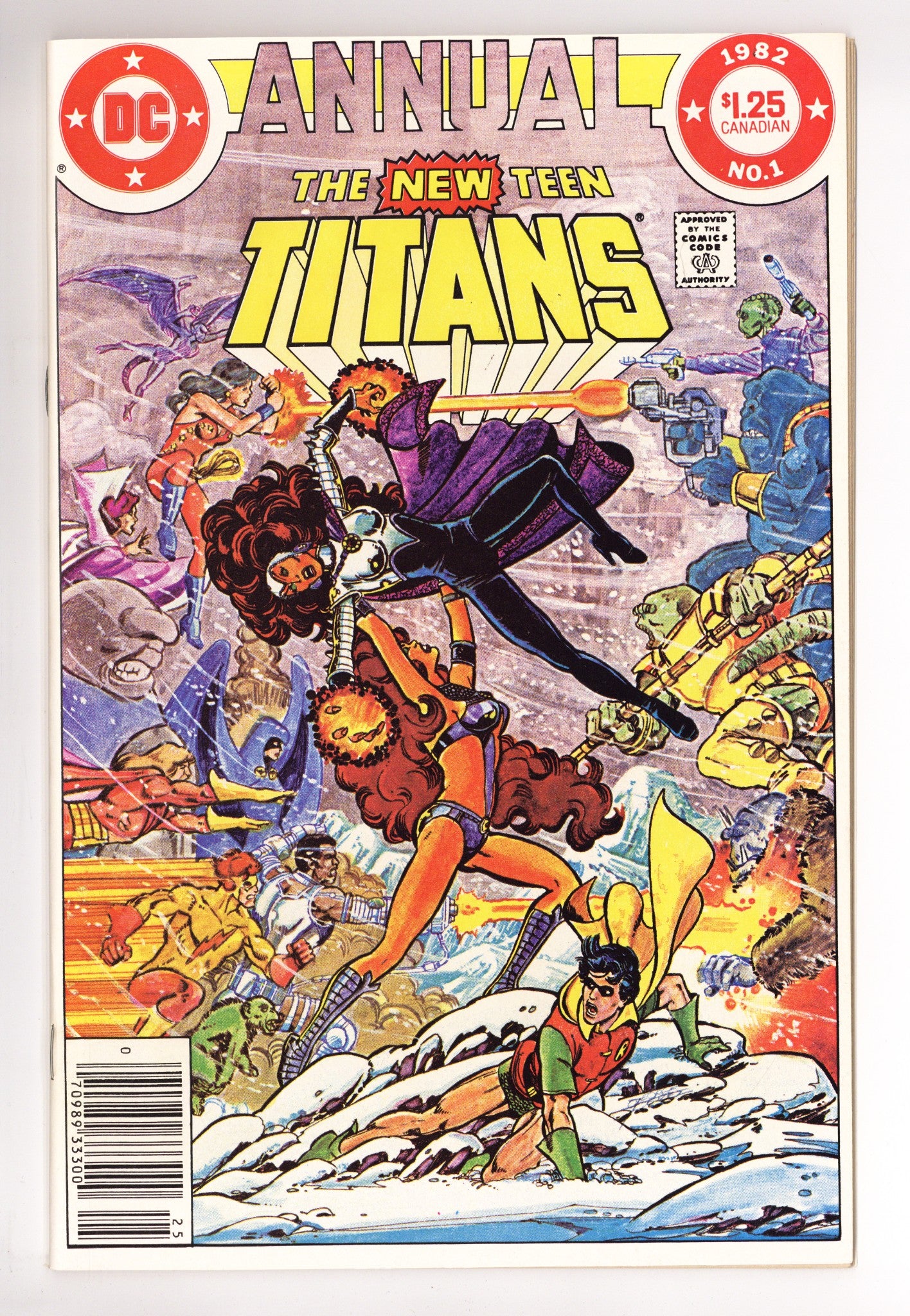 The New Teen Titans Annual Vol 1 1 NM- (9.2) (1982) Canadian Price Variant 