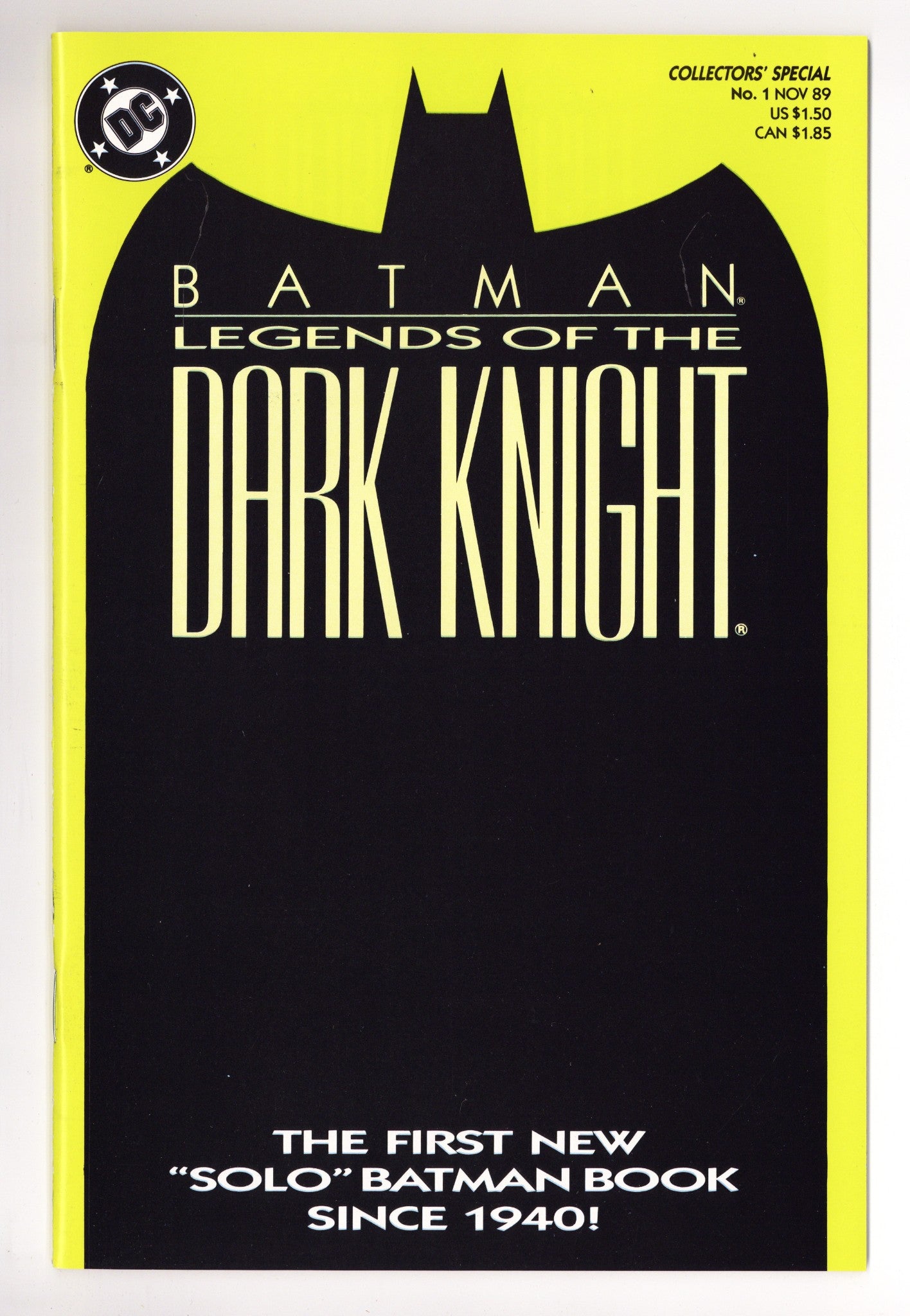 Legends of the Dark Knight 1 High Grade (1989) Yellow Variant 
