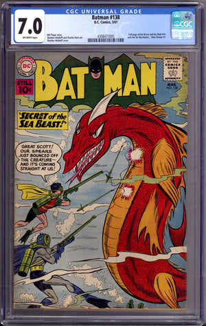 Batman Vol 1 138 CGC 7.0 (FN/VF) (1961)