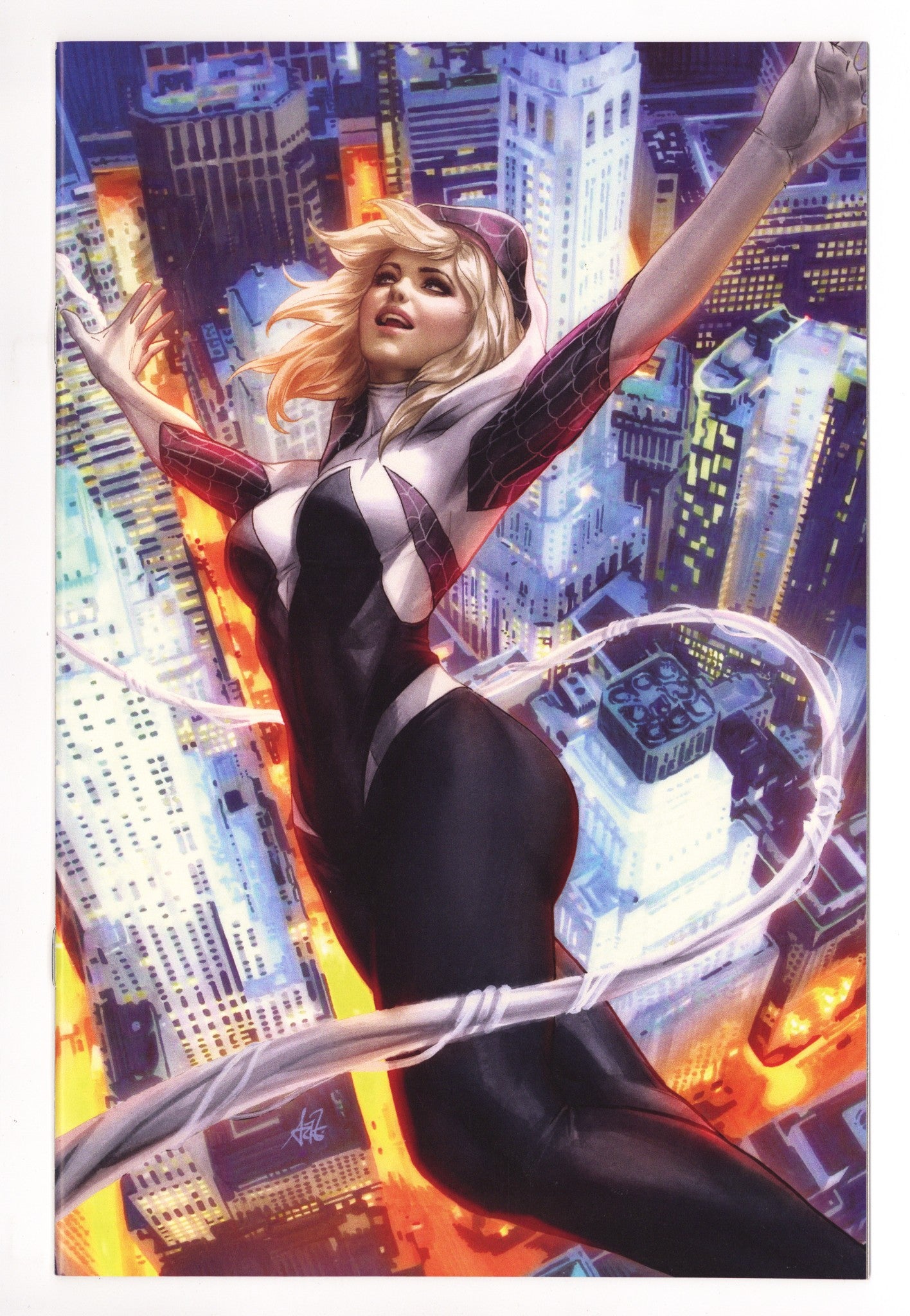 Spider-Gwen: Ghost Spider Vol 1 1  NM (9.4)   (2018) Artgerm Virgin   Exclusive Variant  