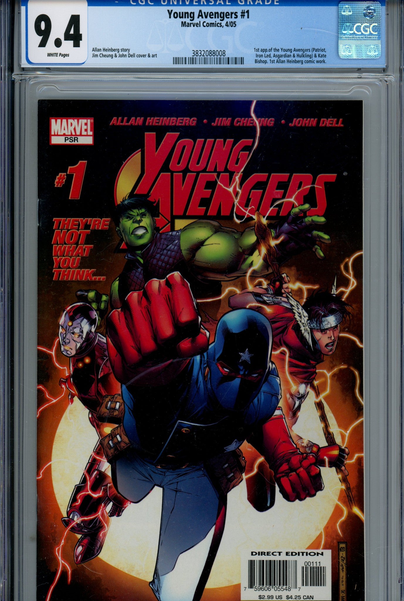 Young Avengers Vol 1 1 CGC 9.4 (2005)