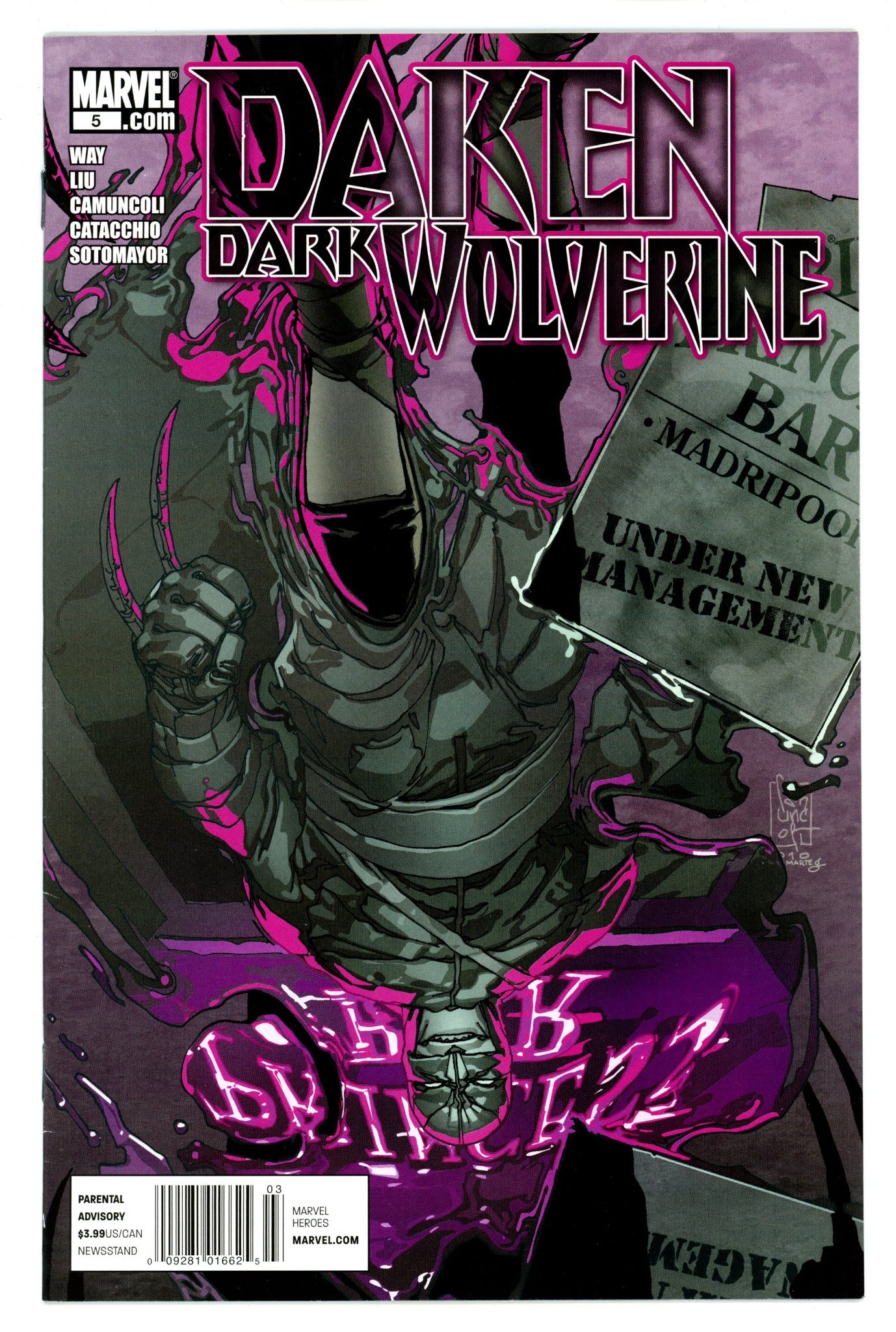 Daken: Dark Wolverine 5 VF (8.0) (2011) Newsstand 