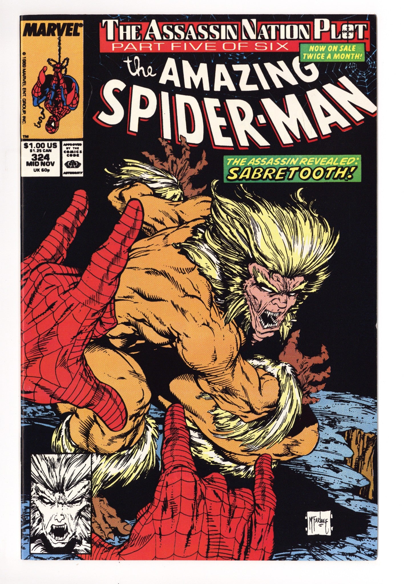 The Amazing Spider-Man Vol 1 324 VF/NM (9.0) (1989) 