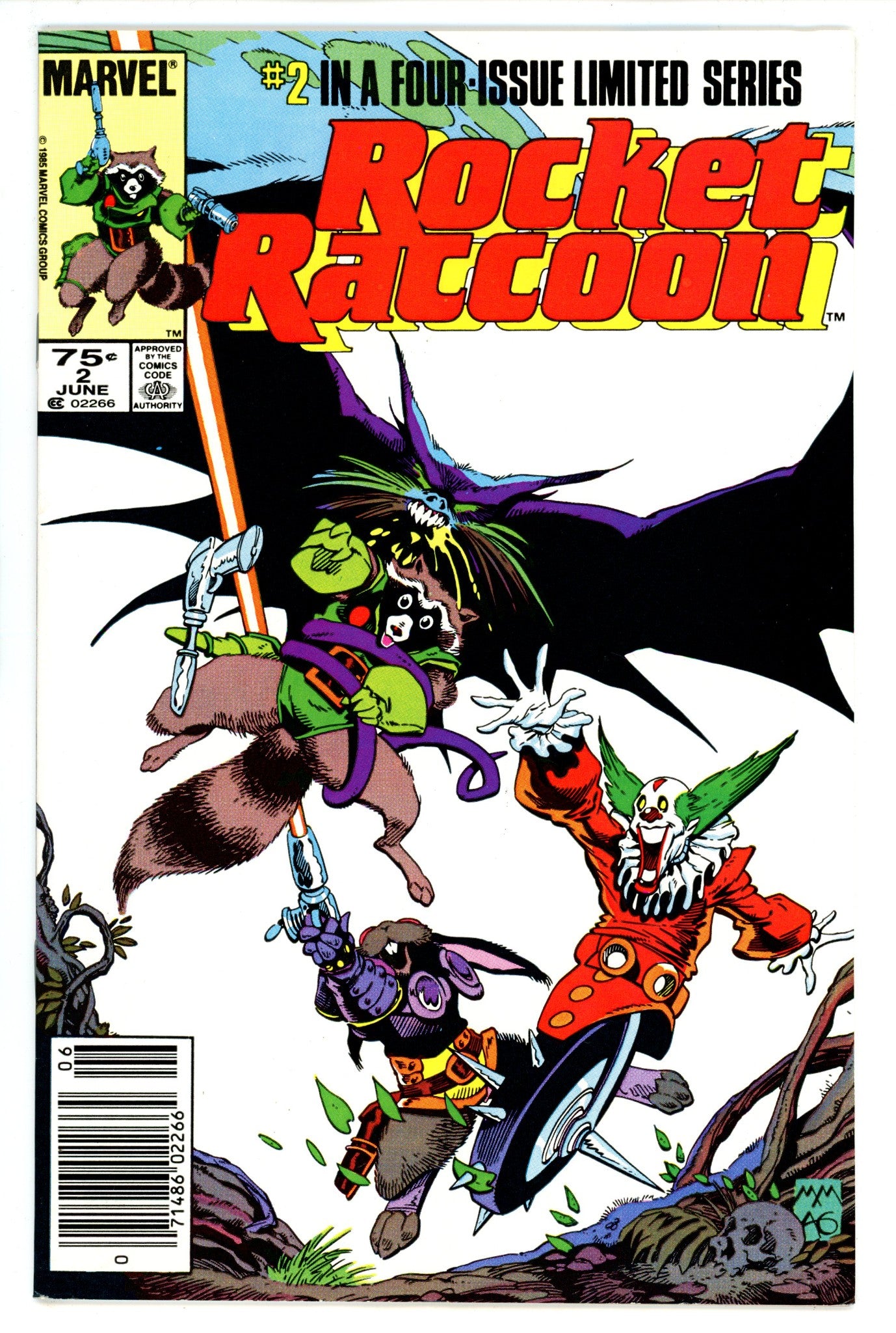 Rocket Raccoon Vol 1 2 VF+ (8.5) (1985) Newsstand 