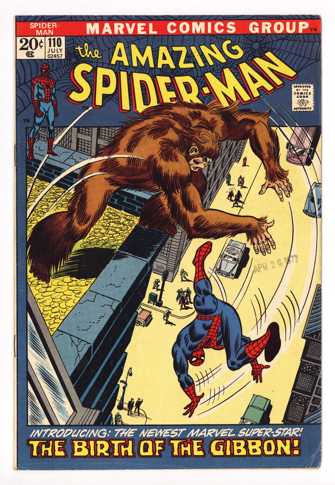 The Amazing Spider-Man Vol 1 110 VG (4.0) (1972) 