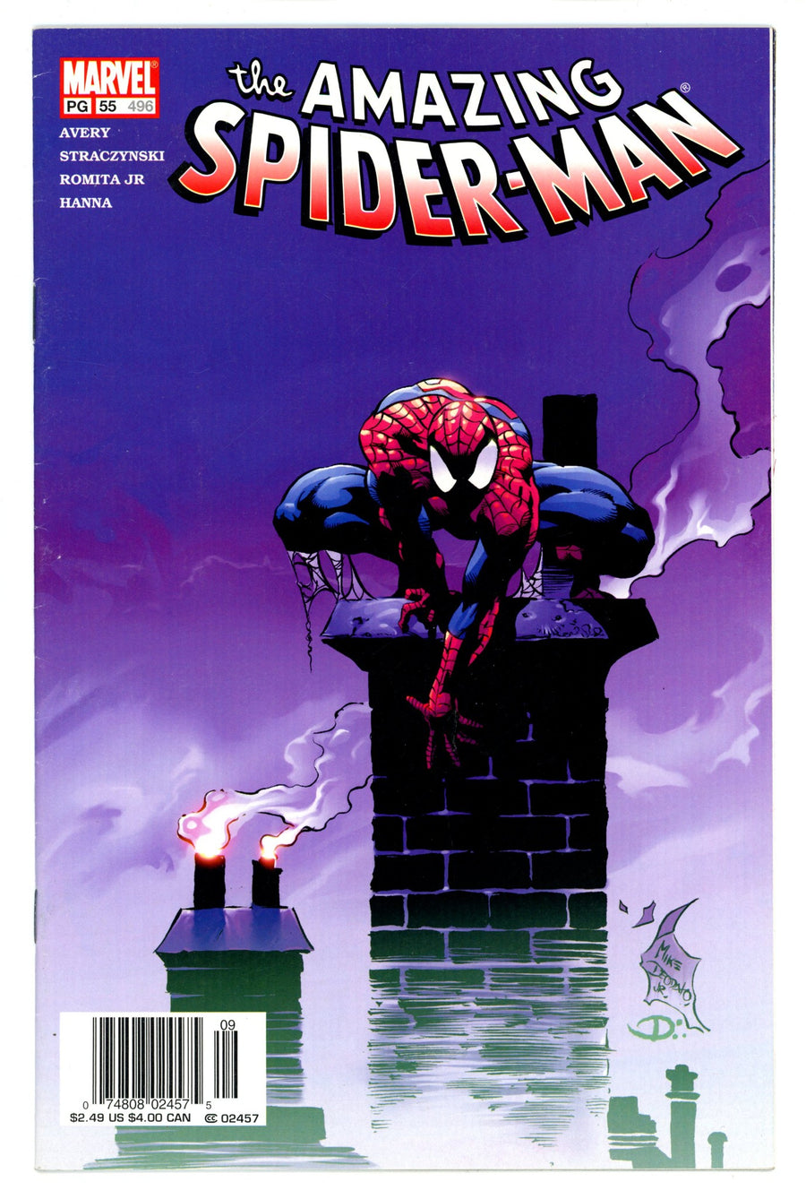 The Amazing Spider-Man Vol 2 55 (496) FN+ (6.5) (2003) Newsstand 