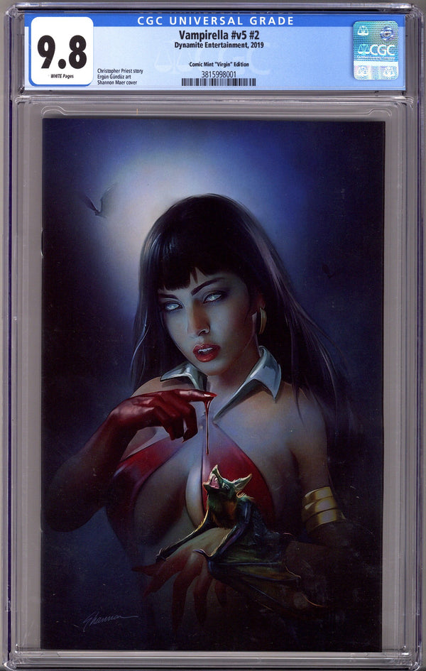 Vampirella Vol 5 2 Maer Virgin Exclusive Variant CGC 9.8 (2019)