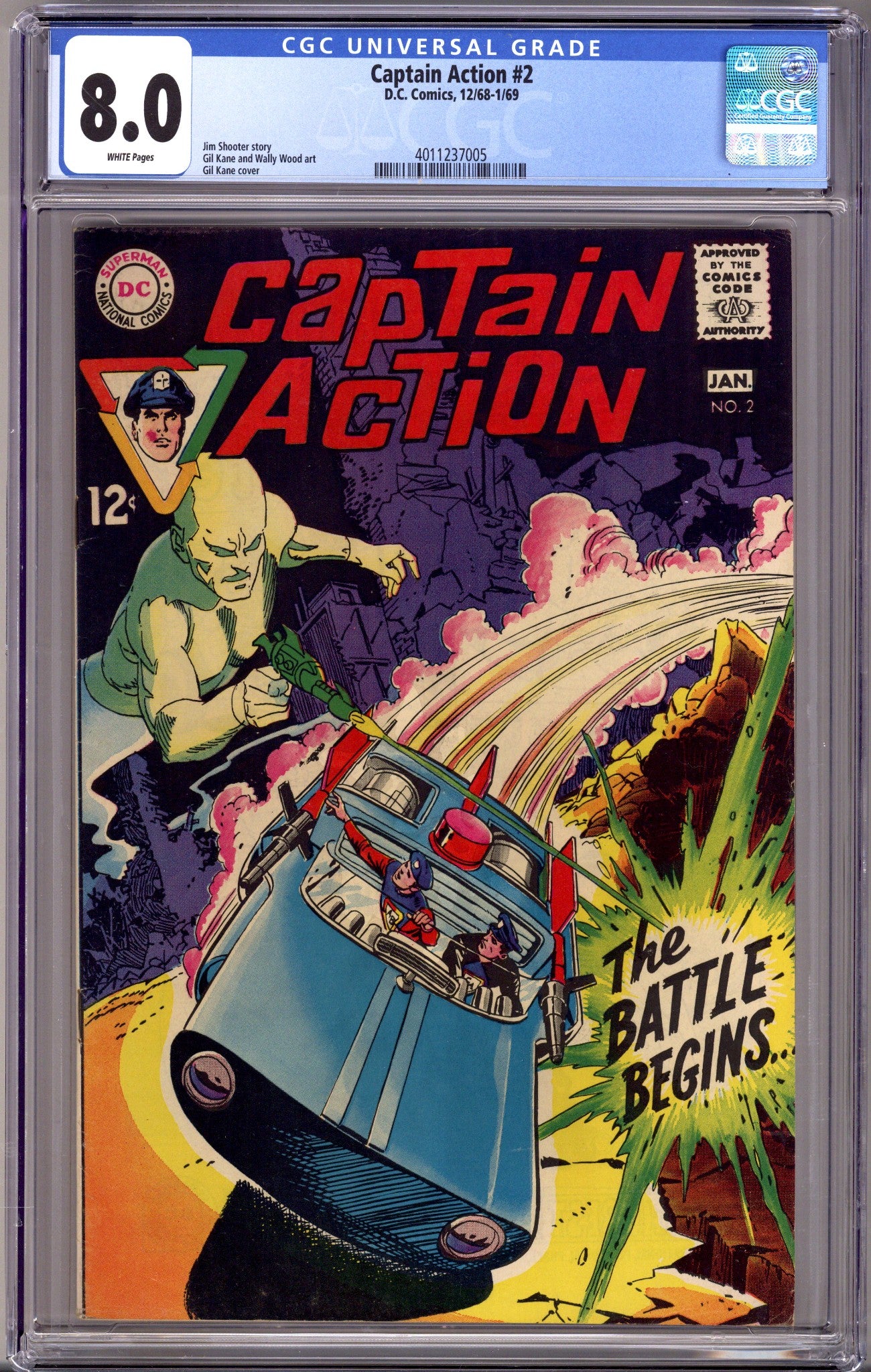 Captain Action 2 CGC 8.0 (VF) (1968)