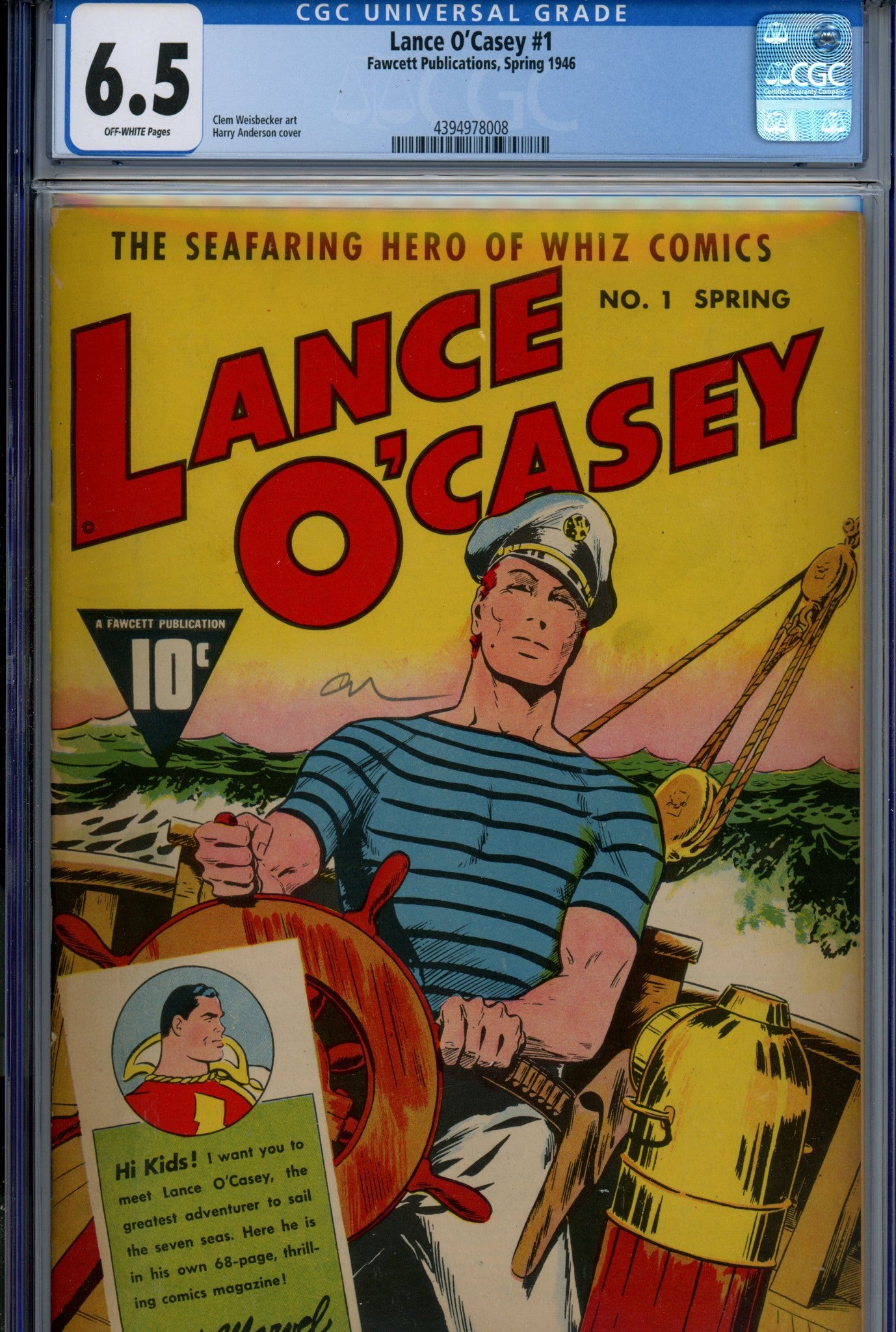 Lance O'Casey 1 CGC 6.5 (FN+) (1946) 