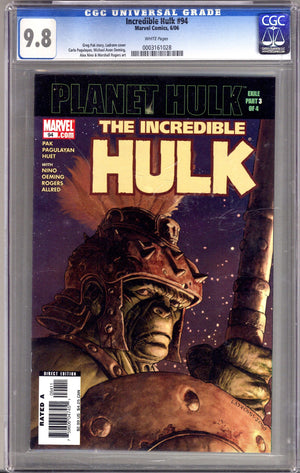 Incredible Hulk Vol 2 94 CGC 9.8 (NM/M) (2006)