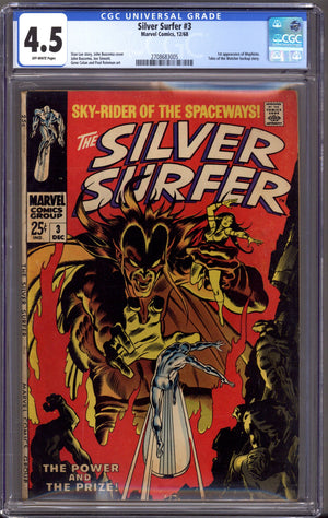 The Silver Surfer Vol 1 3 CGC 4.5 (VG+) (1968)