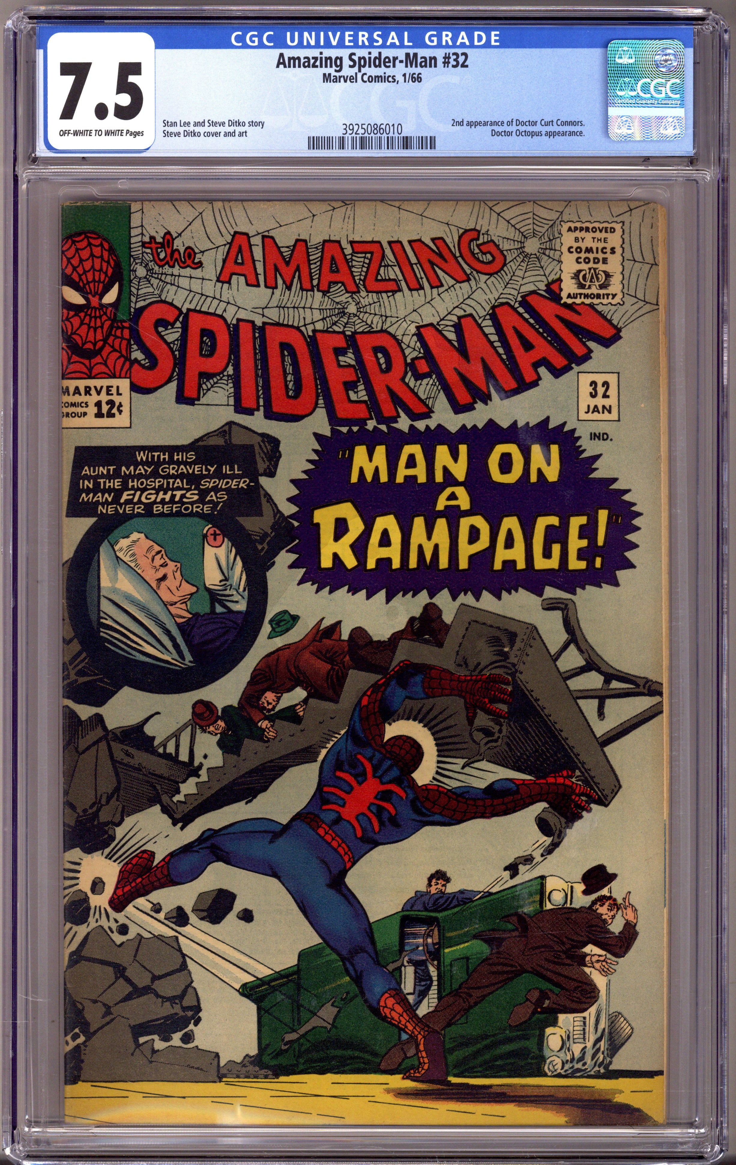 The Amazing Spider-Man Vol 1 32 CGC 7.5 (VF-) (1966) 