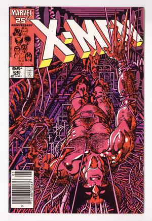 The Uncanny X-Men Vol 1 205  FN+ (6.5)   (1986)     Canadian Price Variant