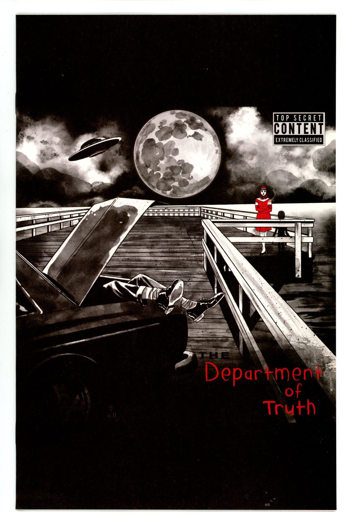 The Department of Truth 7 NM (9.4) (2021) Hutchison-Cates Homage Exclusive Variant 