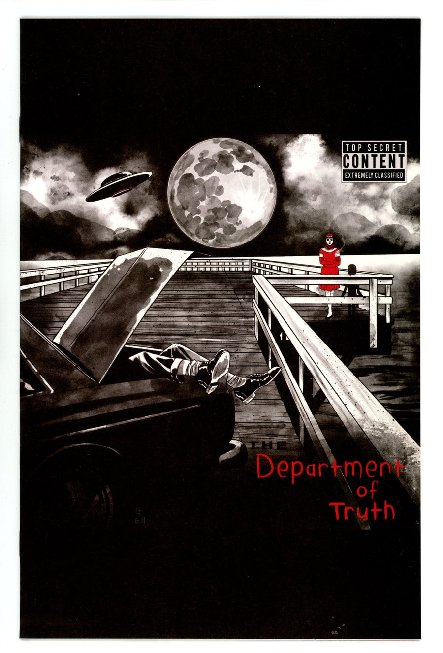 The Department of Truth 7 NM (9.4) (2021) Hutchison-Cates Homage Exclusive Variant 