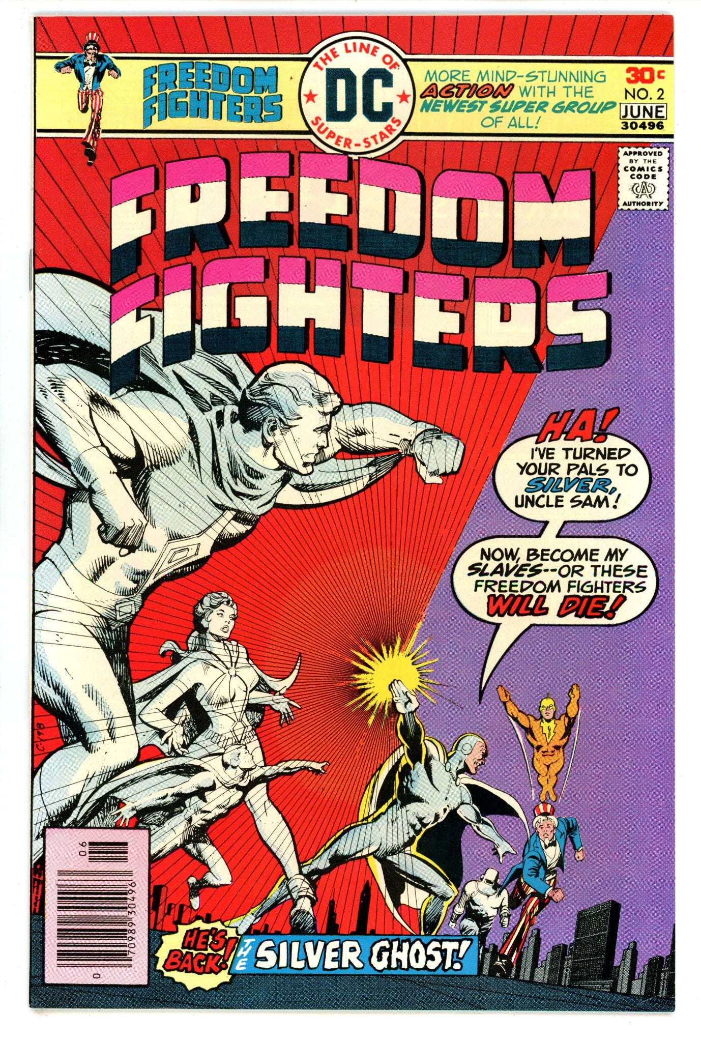 Freedom Fighters Vol 1 2  VF (8.0)  (1976)   