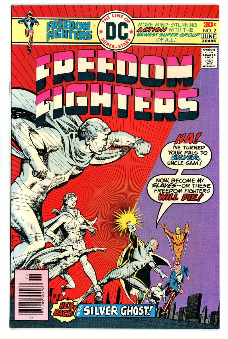 Freedom Fighters Vol 1 2  VF (8.0)  (1976)   