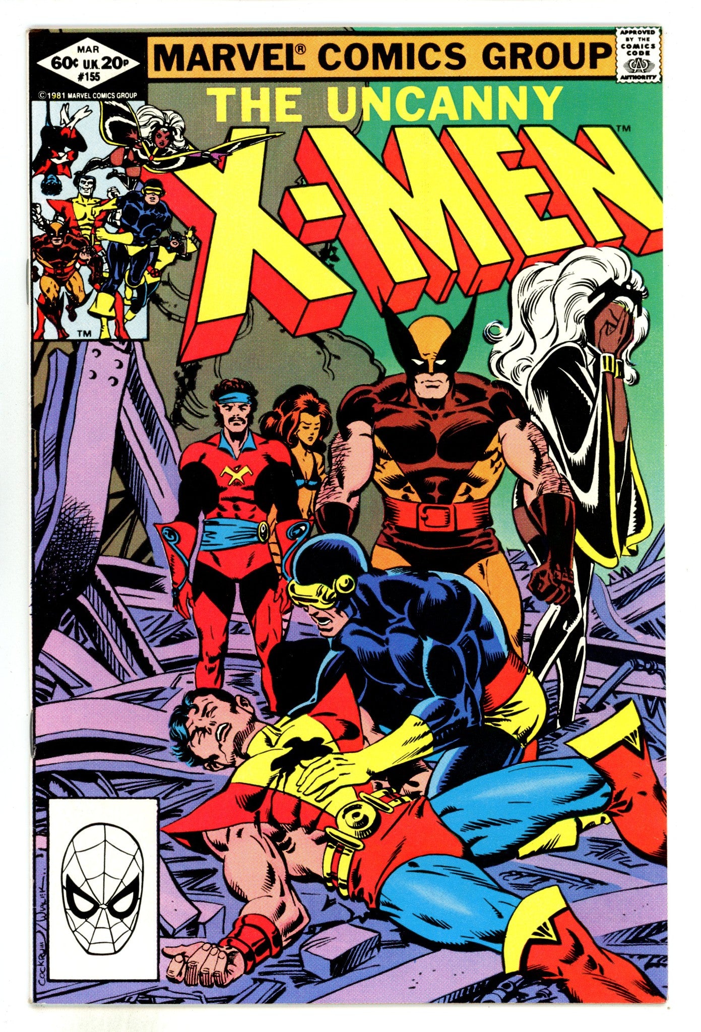 The Uncanny X-Men Vol 1 155  VF- (7.5)  (1982)  