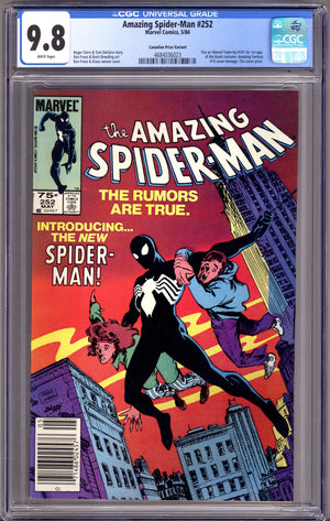 The Amazing Spider-Man Vol 1 252 CGC 9.8 (NM/M) (1984) Canadian Price Variant