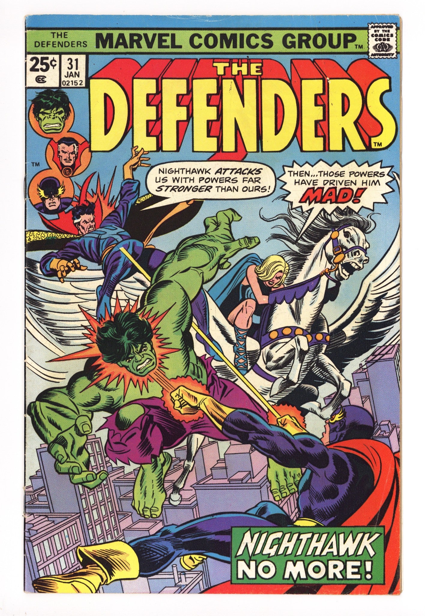 The Defenders Vol 1 31 Low Grade (1976) 