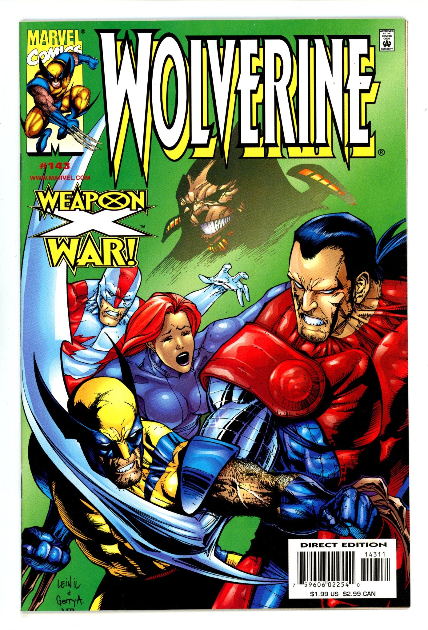 Wolverine Vol 2 143 High Grade (1999) 