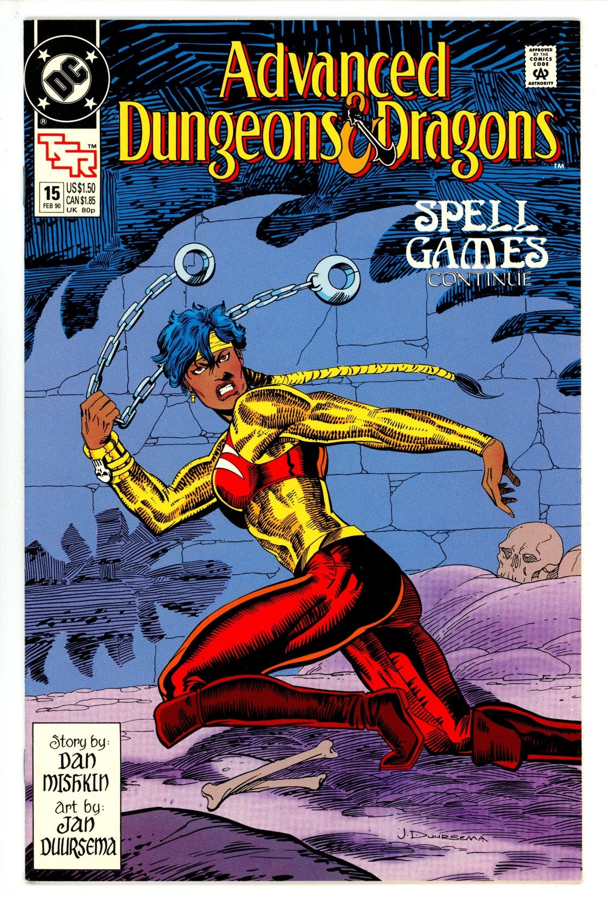 Advanced Dungeons & Dragons Comic Book   15  High Grade   (1990)