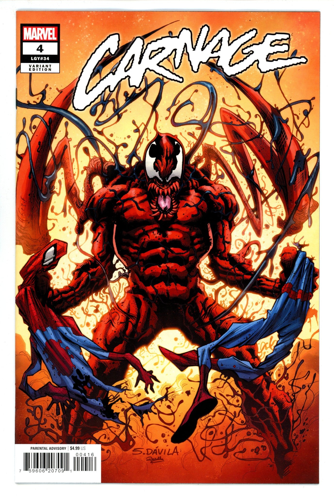 Carnage Vol 4 4 DÃ¡vila Incentive Variant NM (2024)