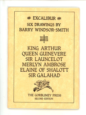 Excalibur: Six Drawings By Barry Windsor-Smith [nn] VF/NM (1978)