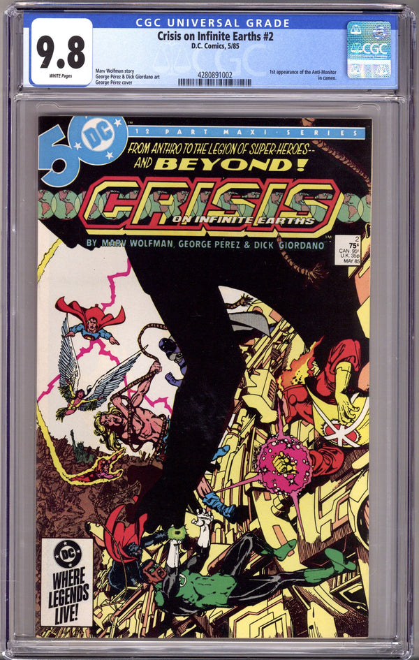 Crisis on Infinite Earths 2 CGC 9.8 (NM/M) (1985)