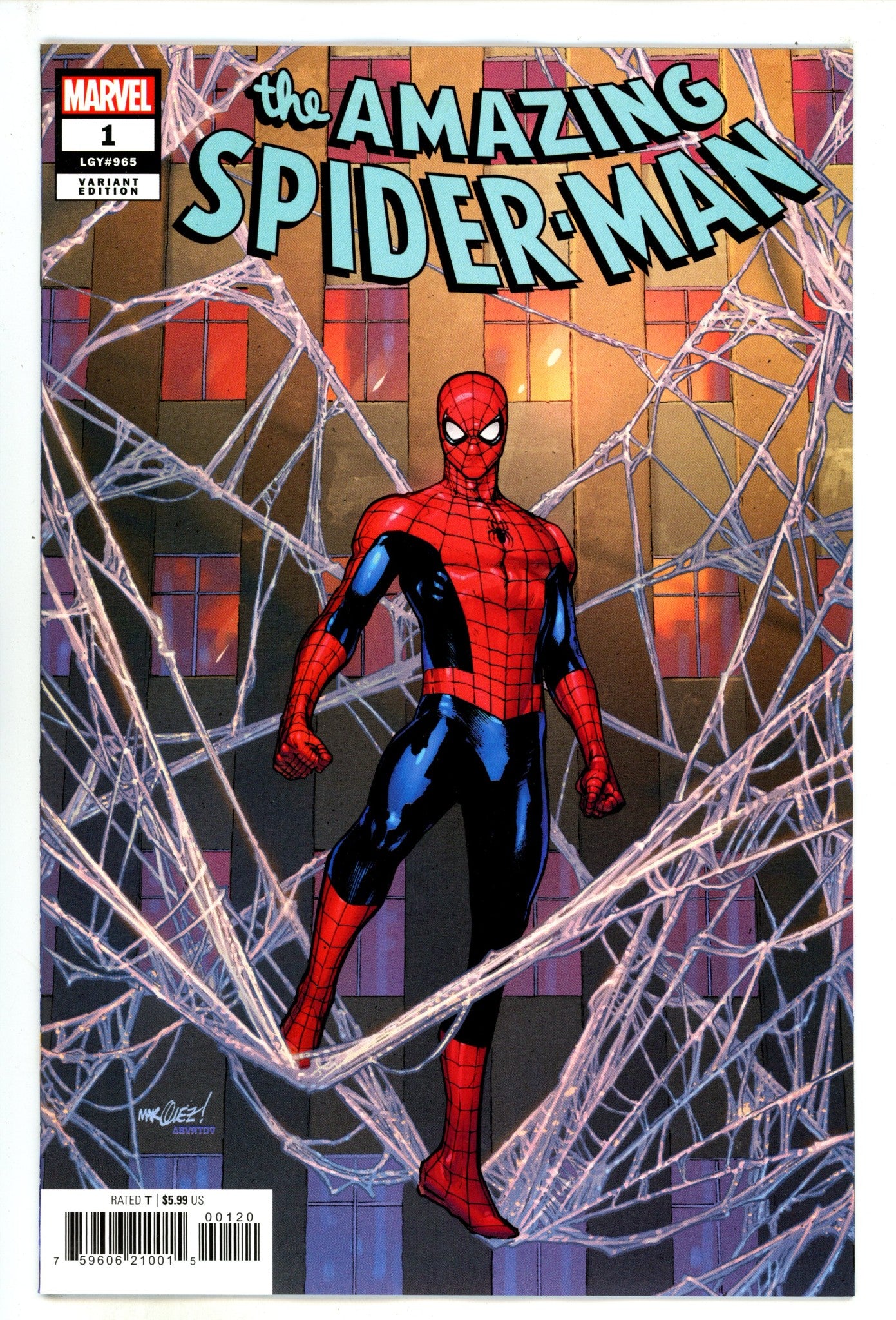 Amazing Spider-Man Vol 7 1 Marquez Incentive Variant NM- (2025)