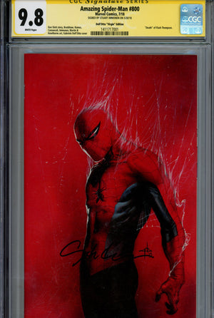 Amazing Spider-Man Vol 4 800 CGC 9.8 (NM/M) (2018) Dell'Otto Virgin Incentive Variant Signed x1 Cover Stuart Immonen