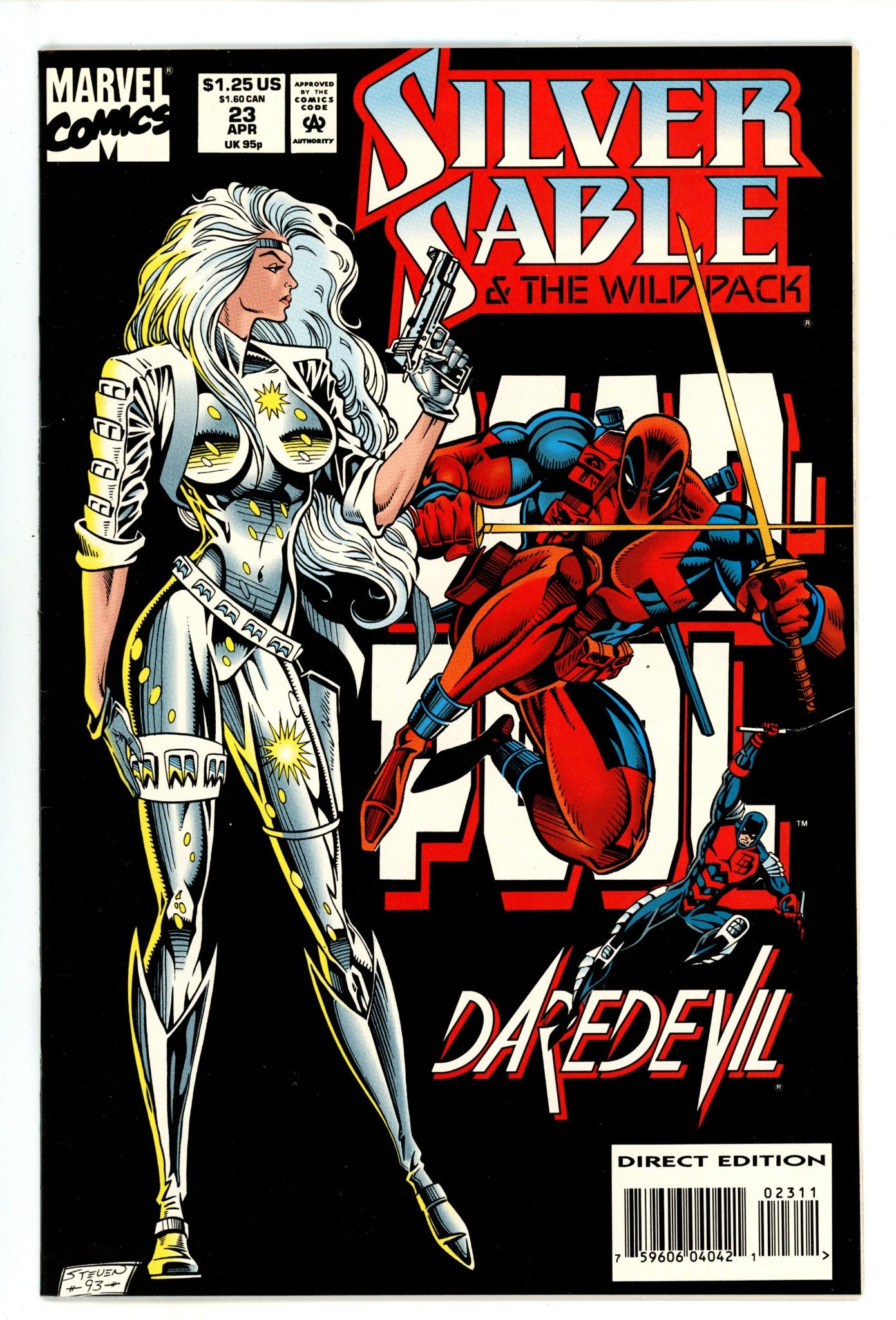 Silver Sable and the Wild Pack 23 VF+ (8.5) (1994) 