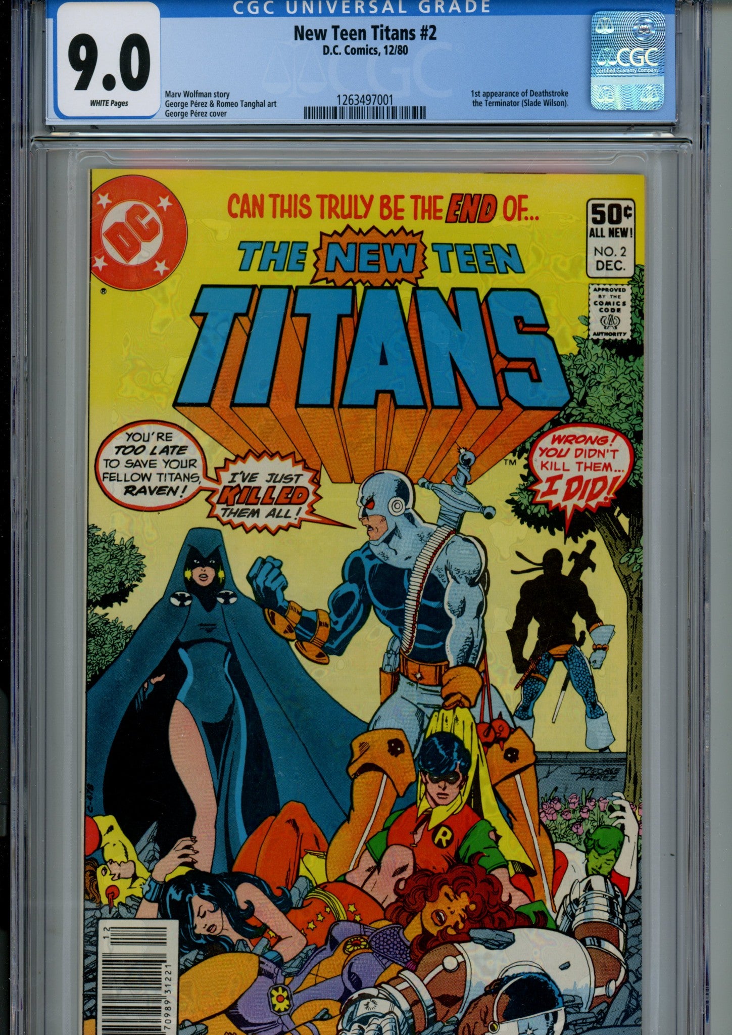 The New Teen Titans Vol 1 2 CGC 9.0 (VF/NM) (1980) 
