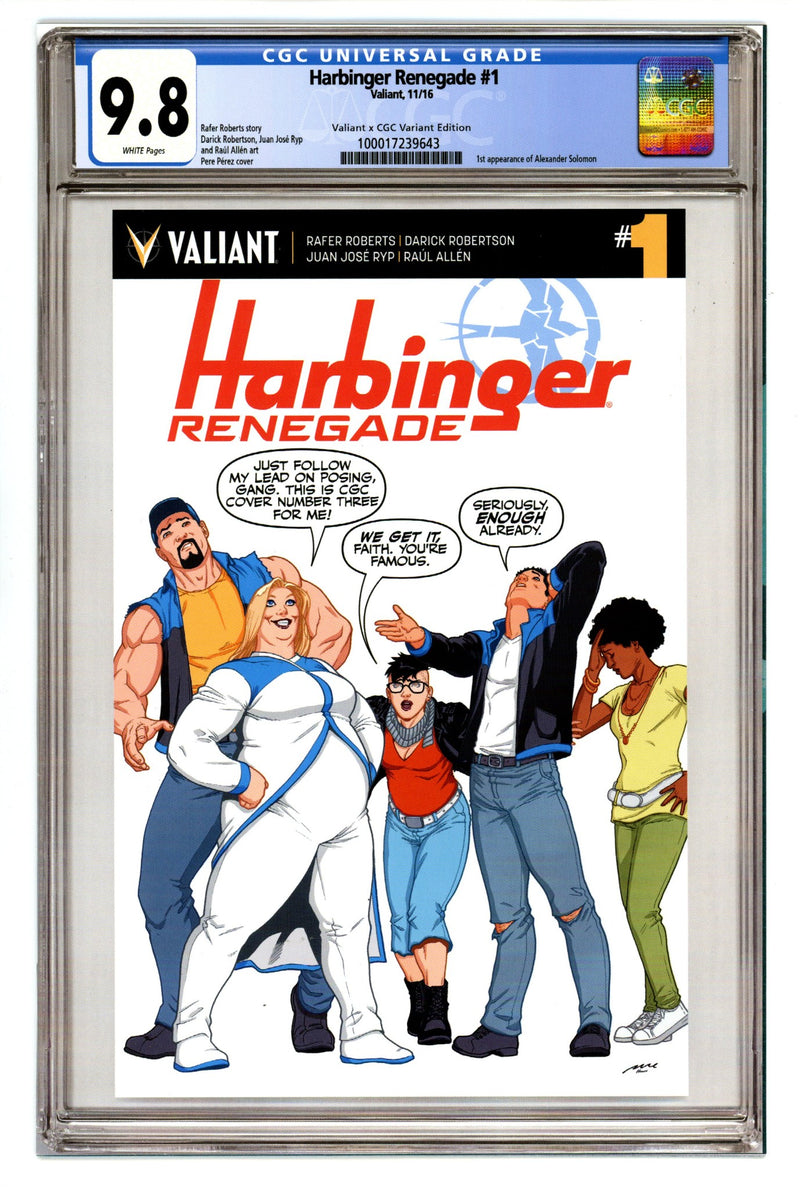 Harbinger Renegade 1 High Grade (2016) P√©rez Variant 