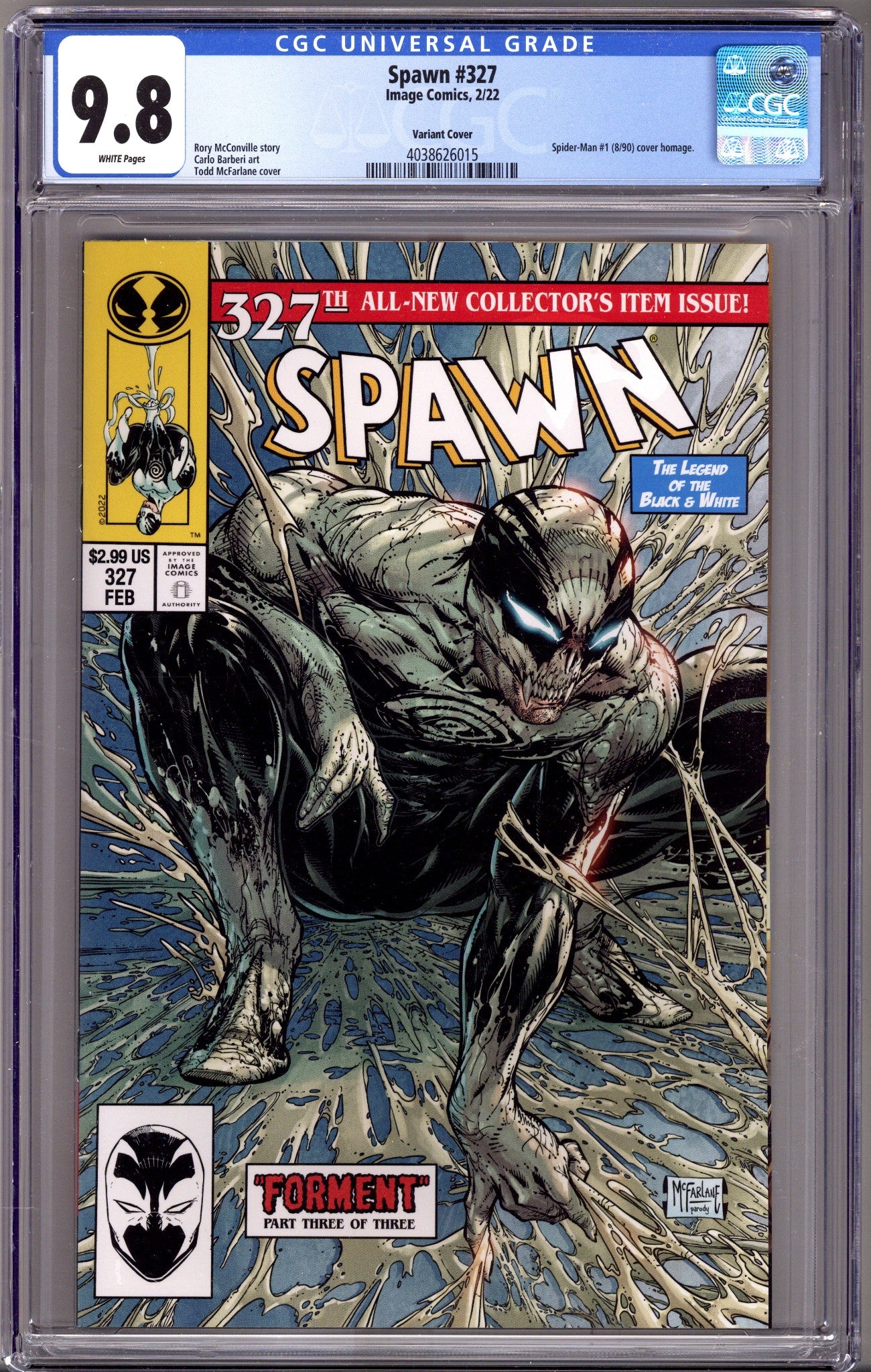 Spawn 327 CGC 9.8 (NM/M) (2022) McFarlane Variant 