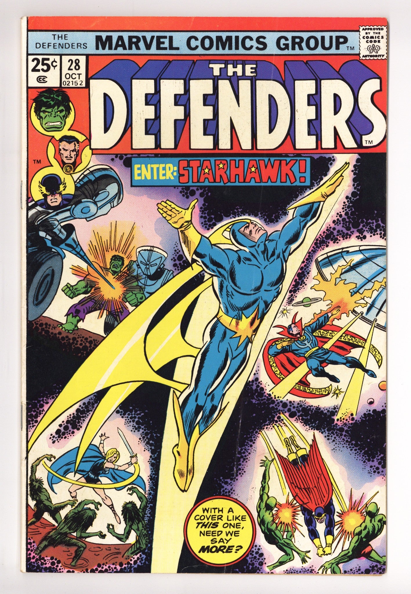 The Defenders Vol 1 28 VG/FN (5.0) (1975) 