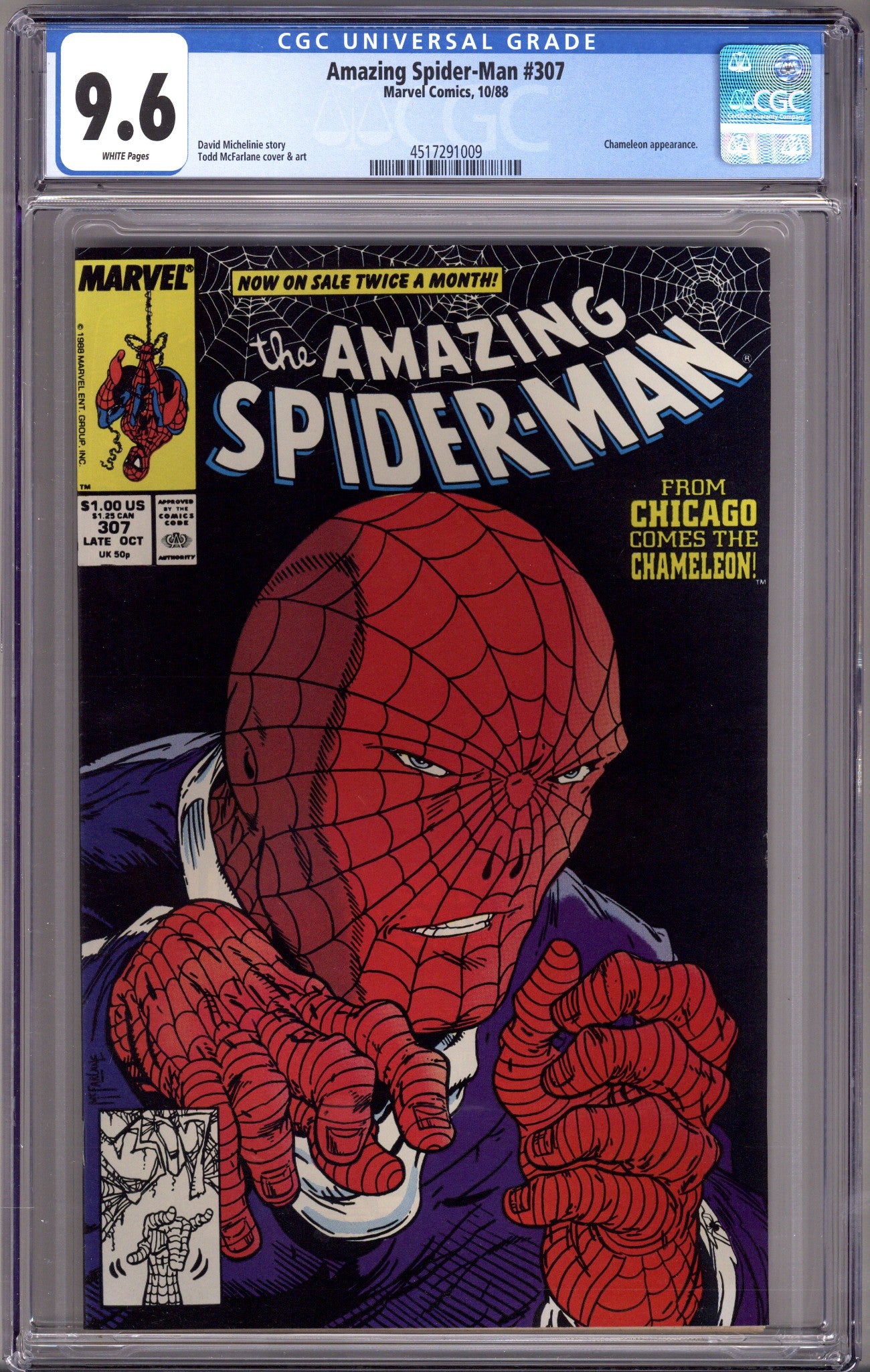 The Amazing Spider-Man Vol 1 307 CGC 9.6 (NM+) (1988) 