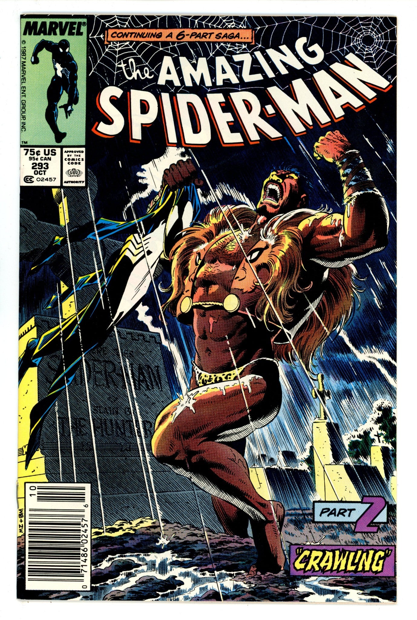 The Amazing Spider-Man Vol 1 293 VF+ (8.5) (1987) Newsstand 