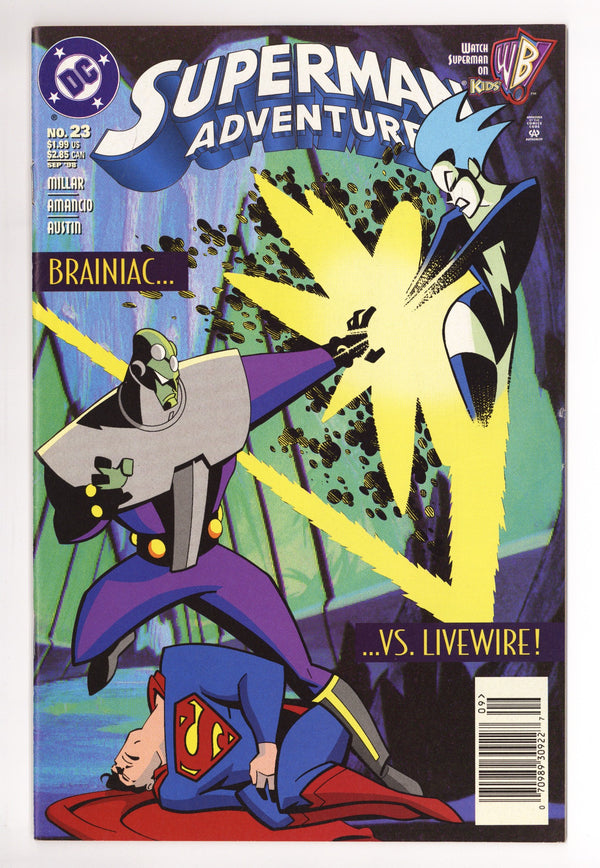 Superman Adventures 23 Mid Grade (1998) Newsstand