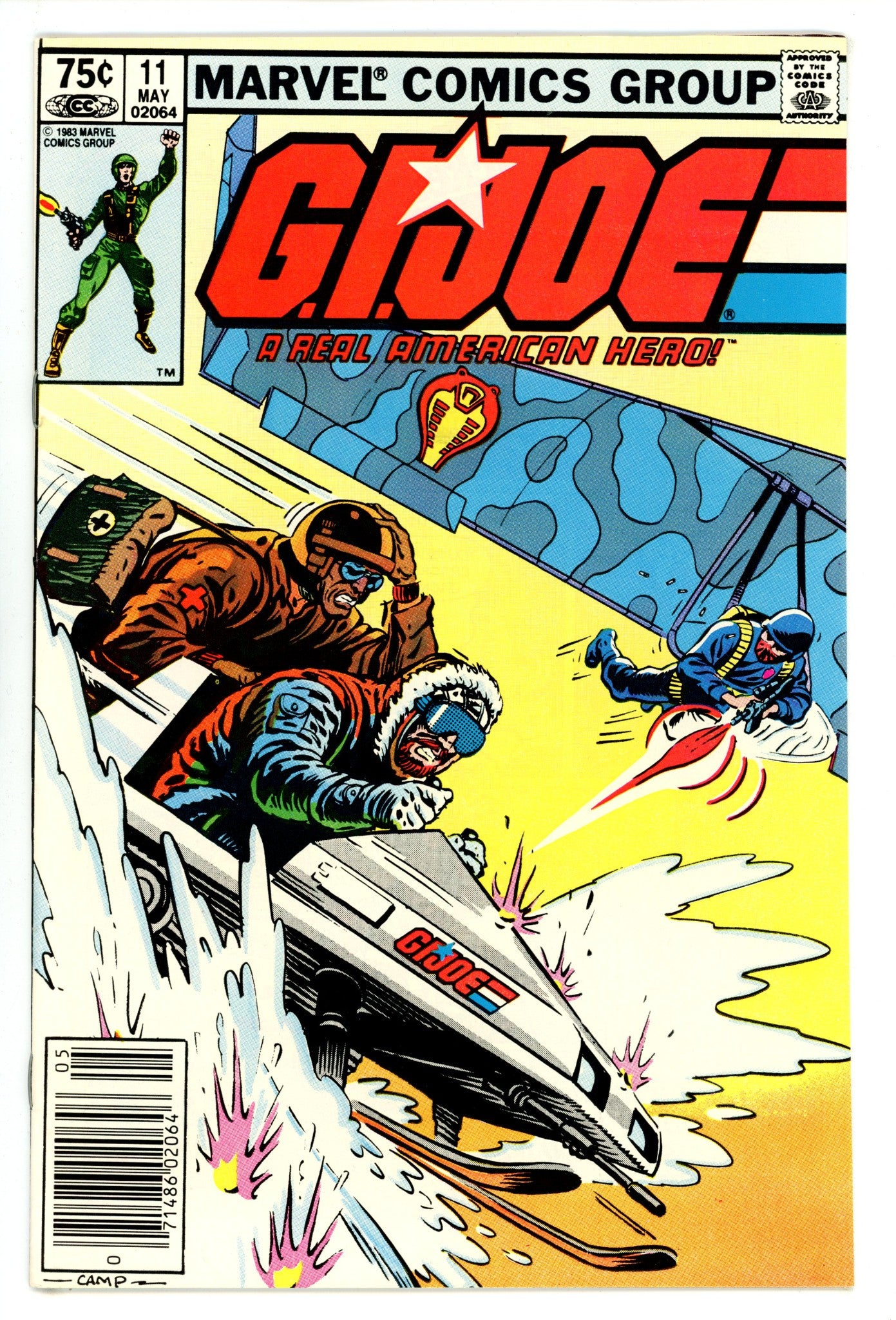 G.I. Joe, A Real American Hero 11 VF/NM (9.0) (1983) Canadian Price Variant 